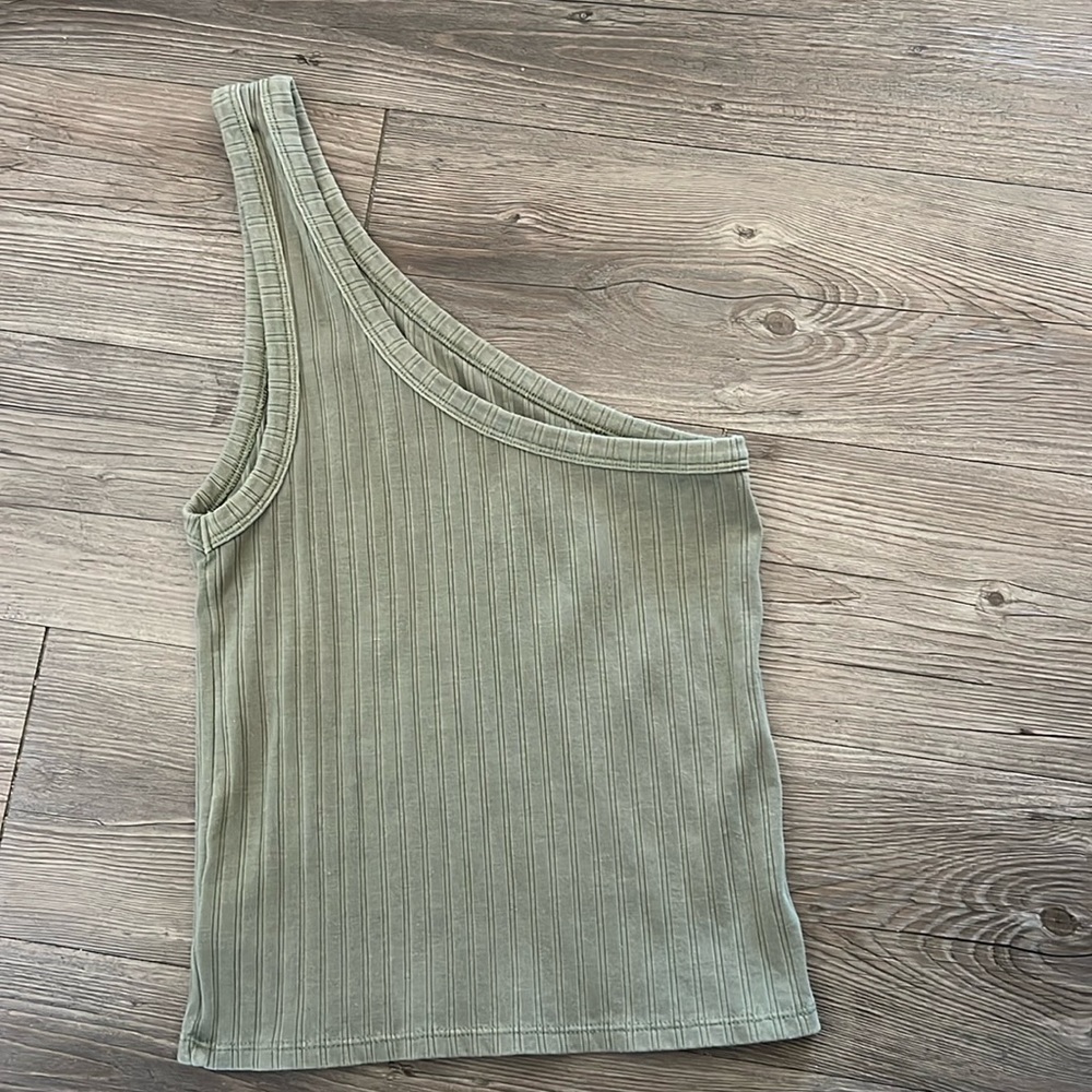 one shoulder tank top